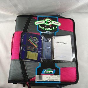 Case It The Dual 2.0 4 Inch Capacity 3 Ring Binder